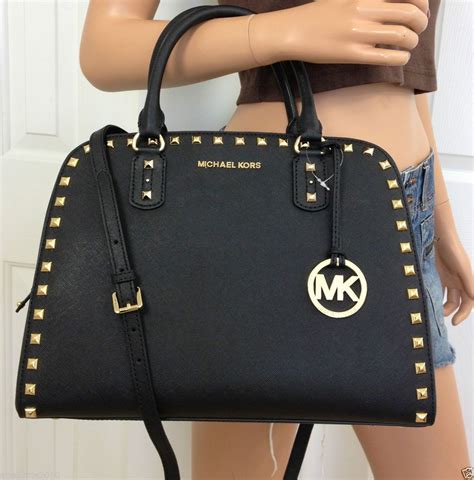 michael kors purse not leather|Michael Kors outlet black purse.